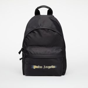 Palm Angels Kids Blurred Logo Big Backpack Black/ Ocher Yellow Universal
