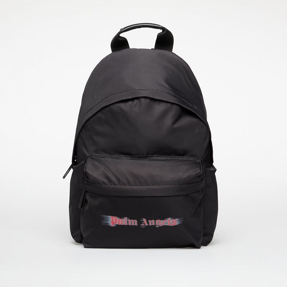 Palm Angels Kids Blurred Logo Big Backpack Black/ Red Universal