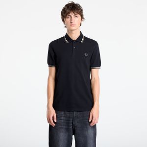 Tričko FRED PERRY Twin Tipped Fred Perry Shirt Blk/ Ecr/ Lrlwgren XL