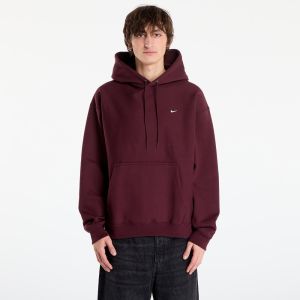 Mikina Nike Solo Swoosh Men's Pullover Hoodie Burgundy Crush/ Burgundy Crush/ White XS