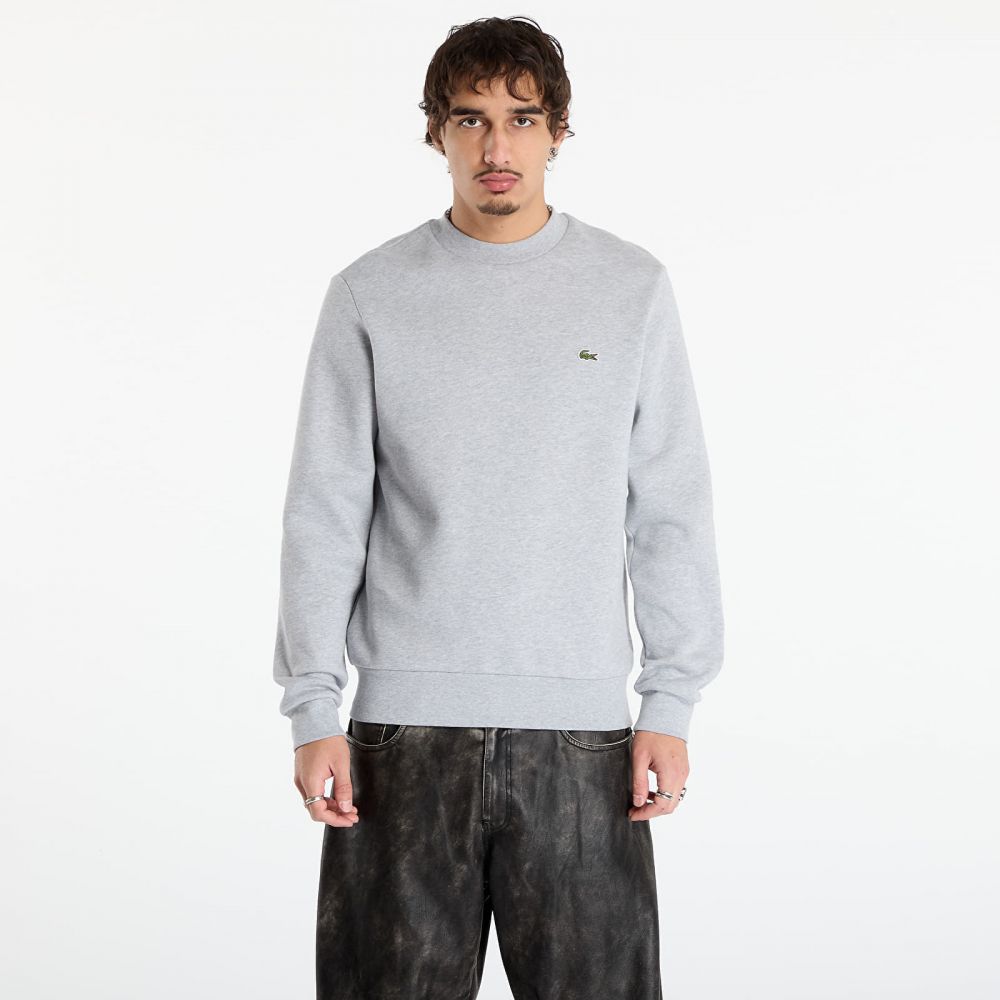 Mikina LACOSTE Men's Sweatshirt Silver Chine M