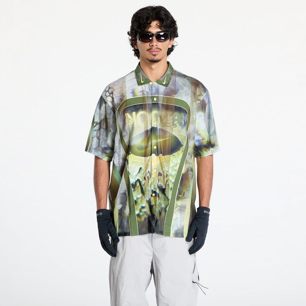 Tričko Nike x NOCTA Opal Men's Button-Down Top Oil Green/ Black XS