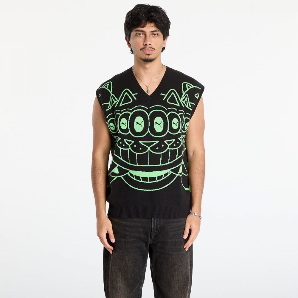 Vesta Puma x RIPNDIP Knitted Vest Puma Black M