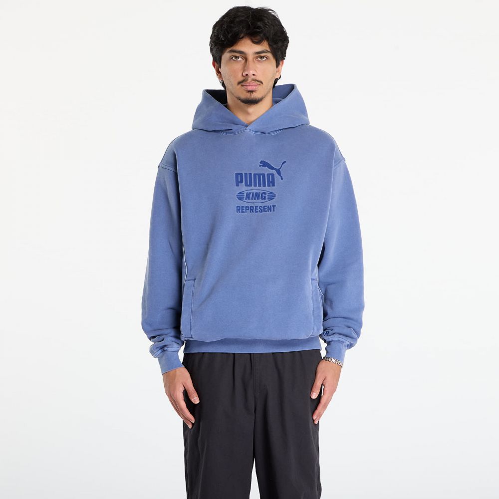 Mikina Puma x REPRESENT Graphic Hoodie Blue Dusk XL