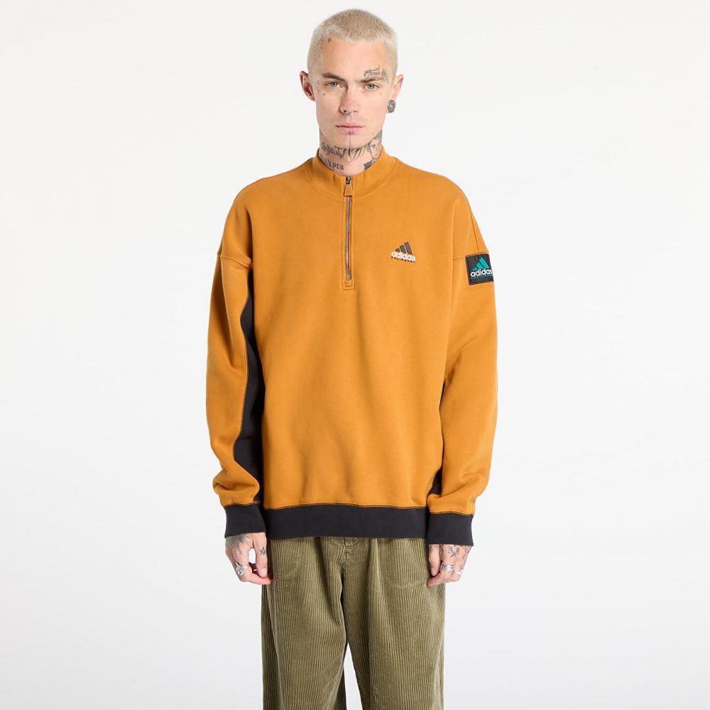 Mikina adidas Equipment Blocked Half-Zip Craft Ochre L