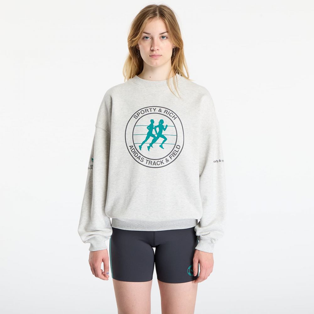 Mikina adidas Sporty & Rich Sweatshirt Light Grey Heather L