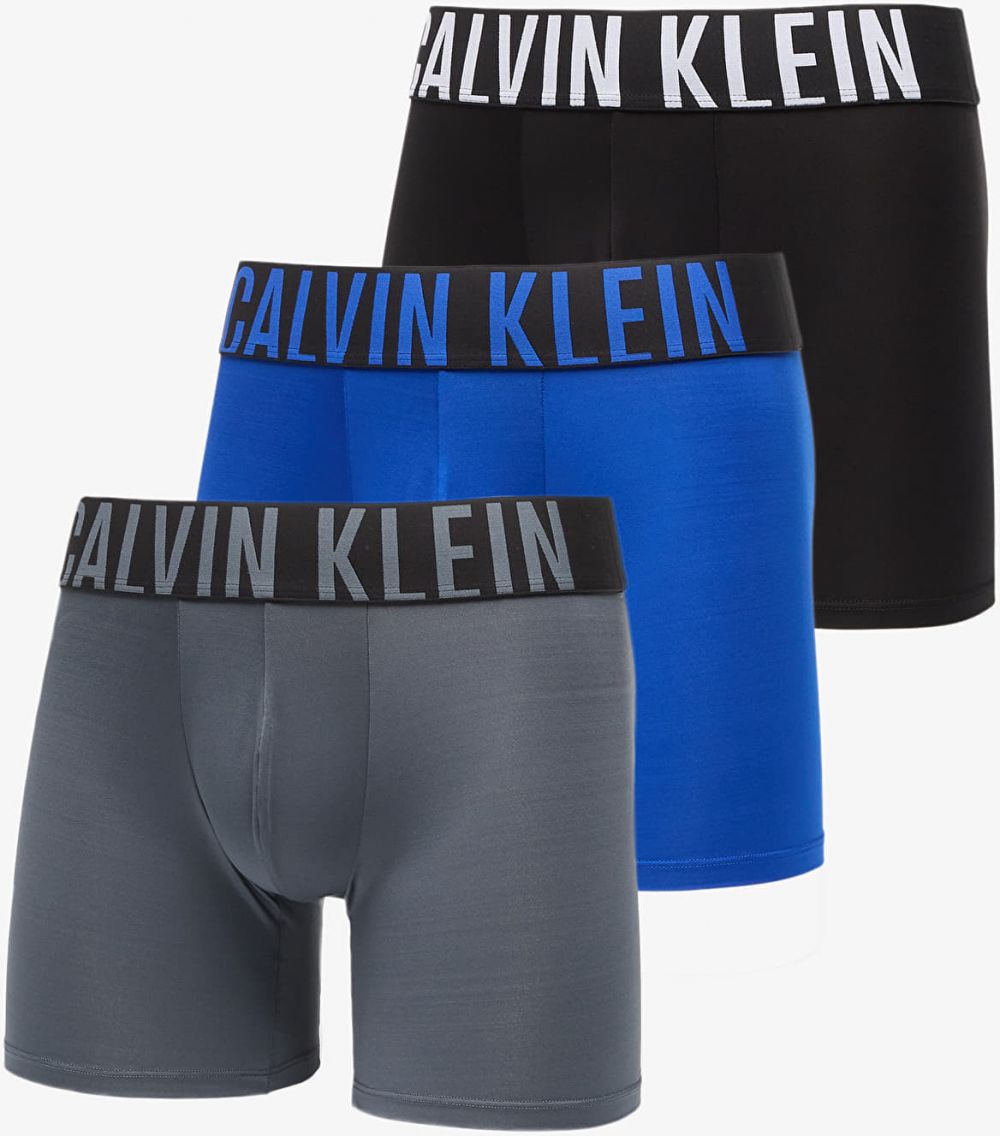 Boxerky Calvin Klein Boxer Brief 3-Pack Intense Power Microfiber StretchBlue S