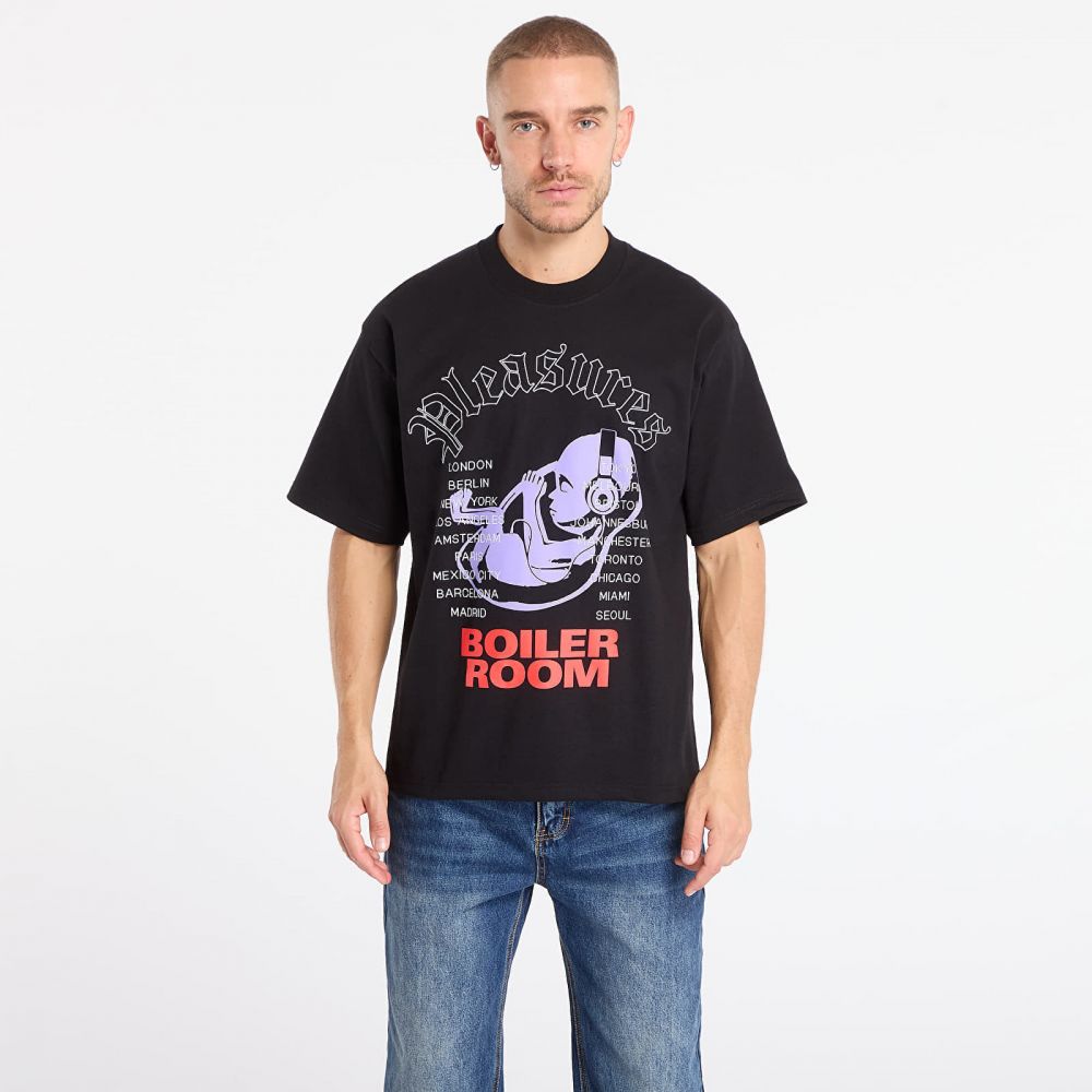 Tričko PLEASURES Headphone T-Shirt Black S
