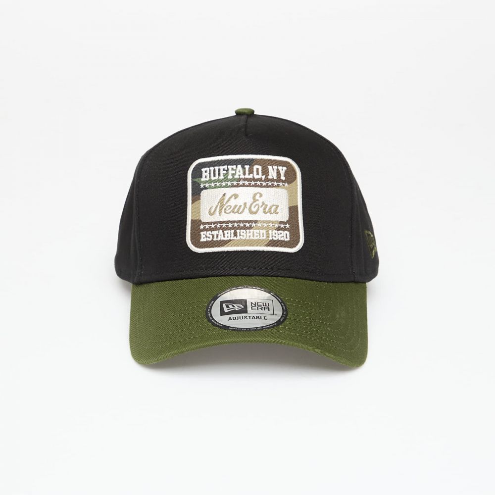 Šiltovka New Era Camo Patch Black 9FORTY E-Frame Adjustable Cap Black/ Rifle Green Universal