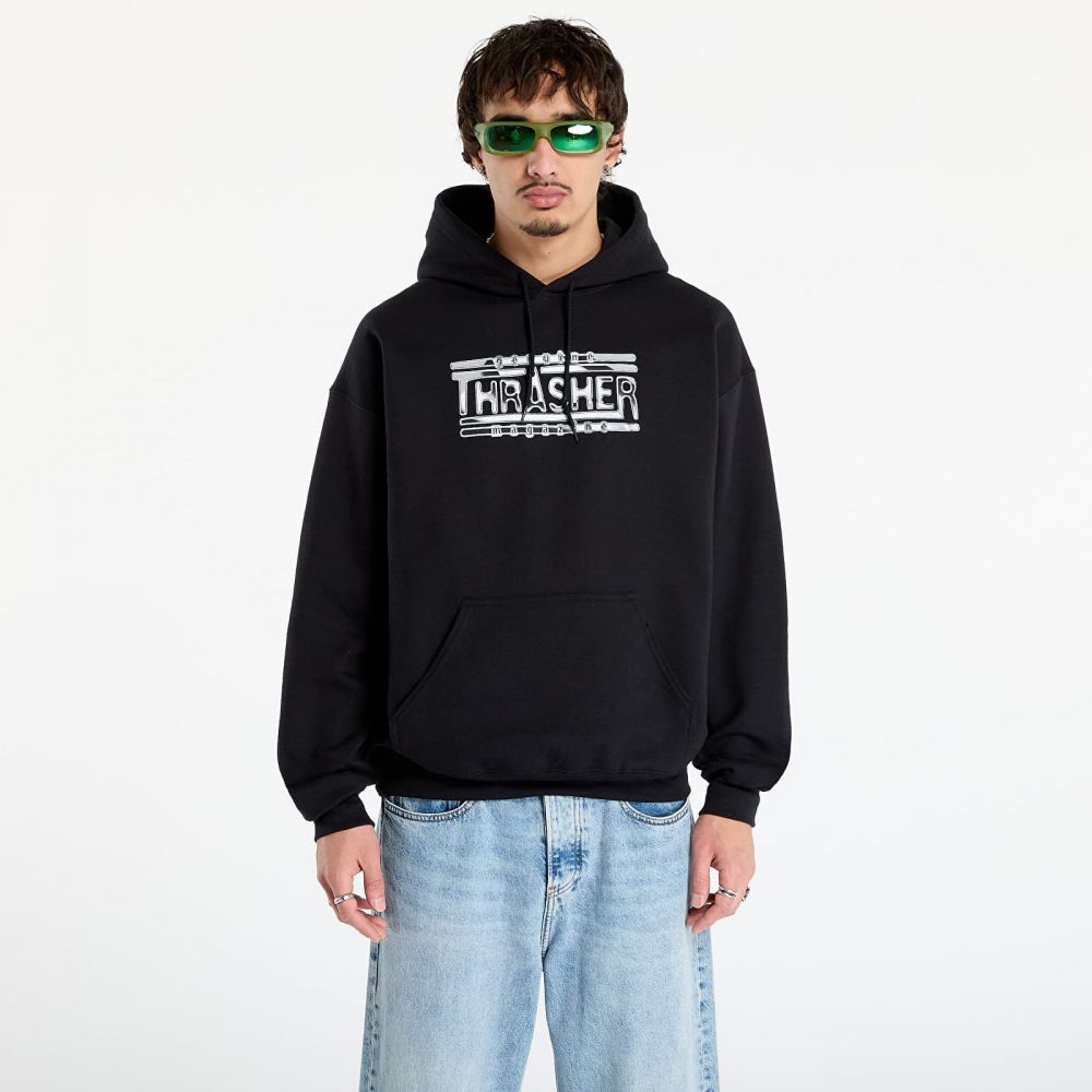 Mikina Thrasher Chrome Genuine Hoodie Black M