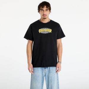 Tričko Thrasher Checkered Oval T-Shirt Black XXL