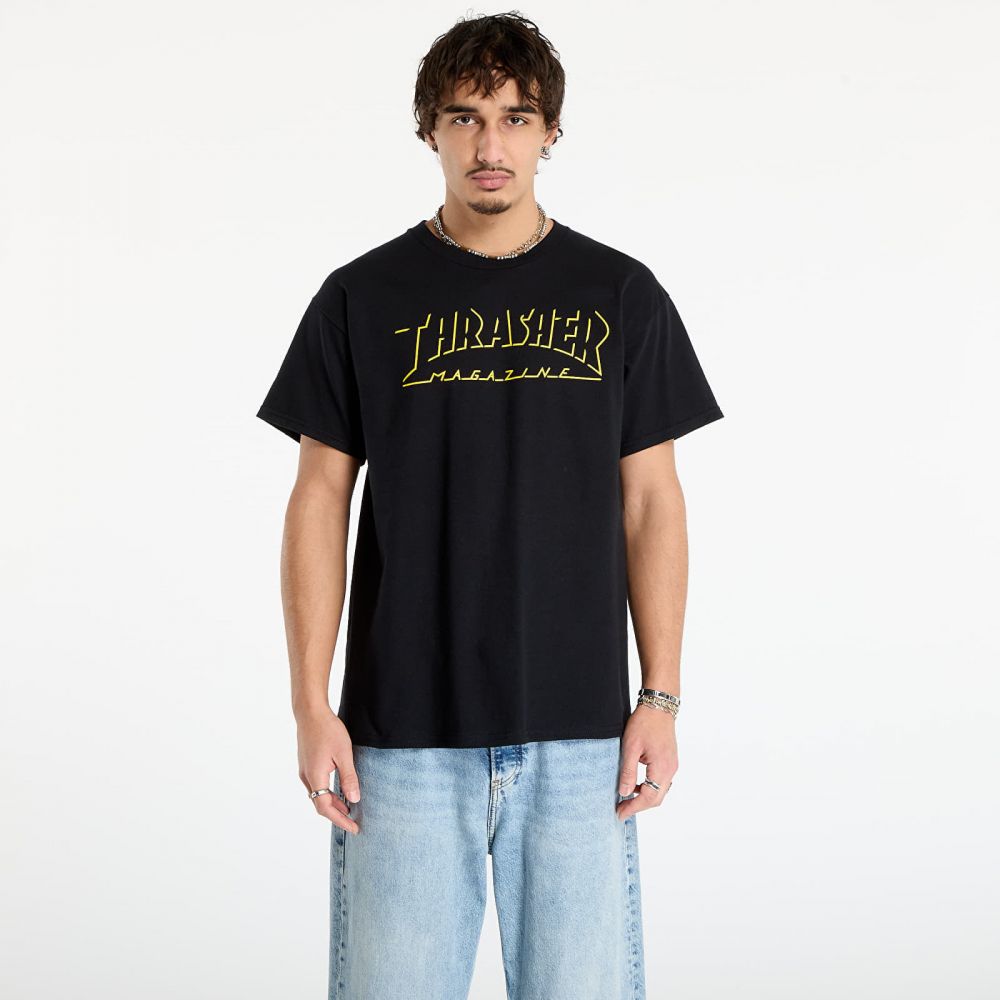 Tričko Thrasher Shadow Mag Logo T-Shirt Black XXL
