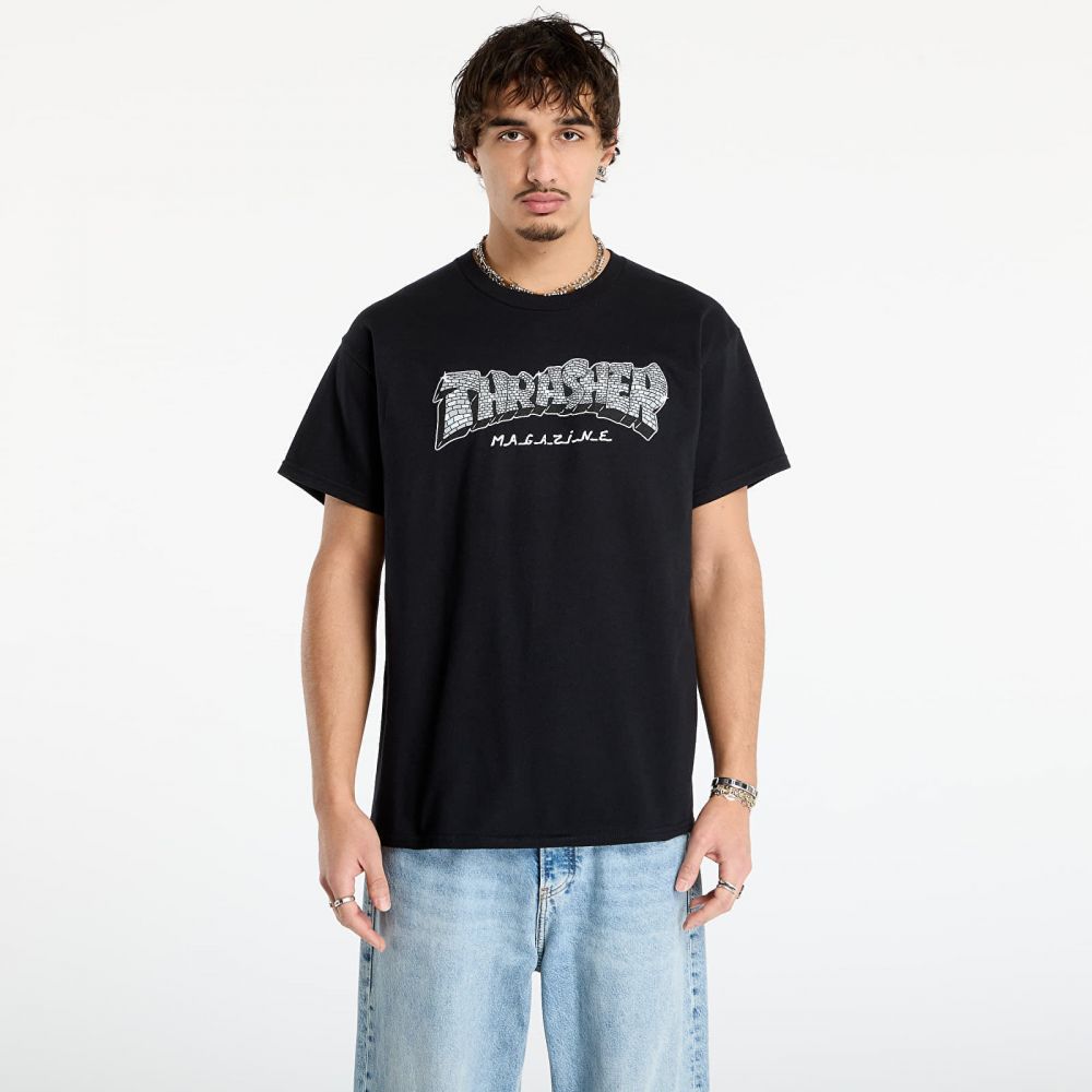 Tričko Thrasher Disco by Spanky T-Shirt Black L
