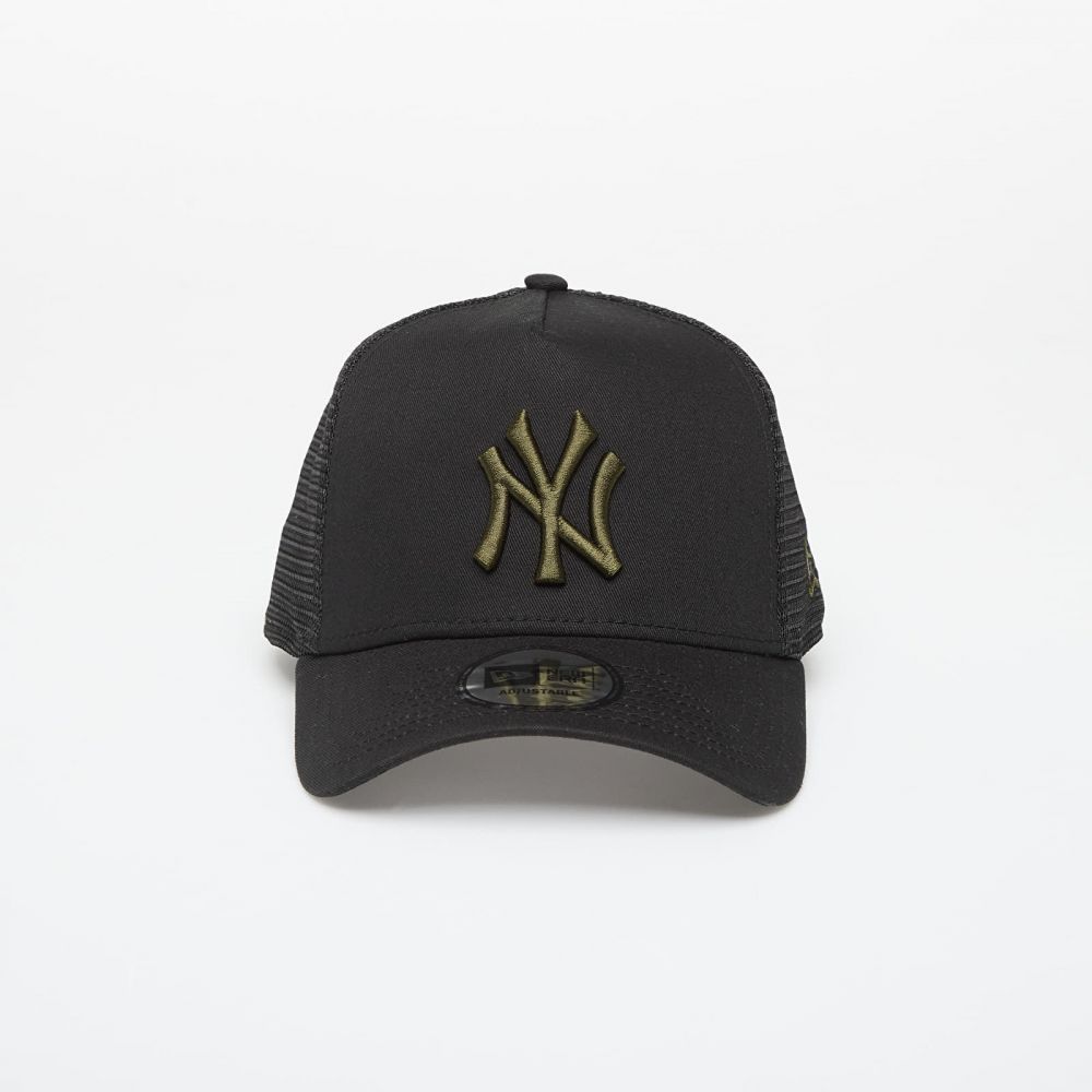Šiltovka New Era 9FORTY Af Trucker MLB League Essential Trucker New York Yankees Black/ Rifle Green Universal