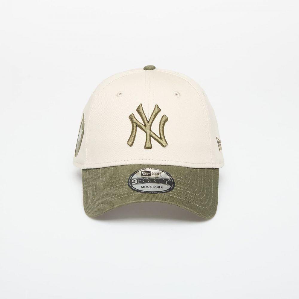 Šiltovka New Era 9FORTY MLB Side Patch New York Yankees Stone/ New Olive Universal