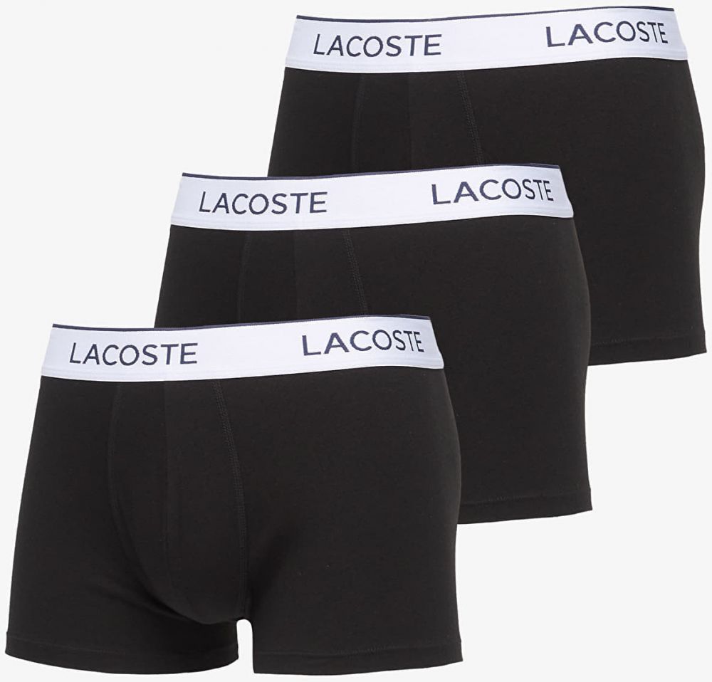 LACOSTE Trunks Underwear 3-Pack Black L