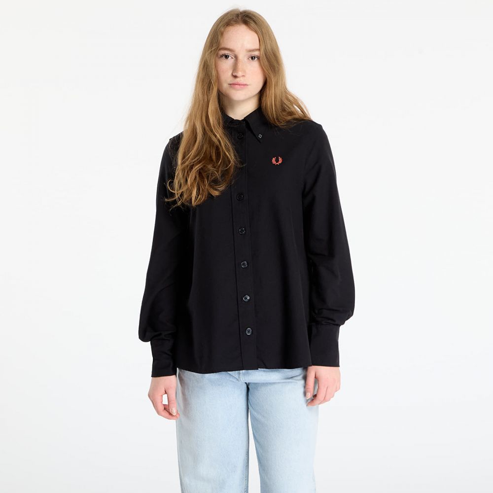 Košeľa FRED PERRY Button Down Shirt Black 12