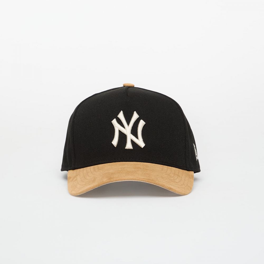 Šiltovka New Era 9FORTY Aframe MLB Suede Visor New York Yankees Black/ Camel Universal