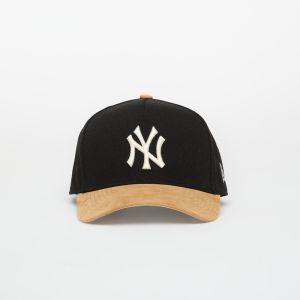 Šiltovka New Era 9FORTY Aframe MLB Suede Visor New York Yankees Black/ Camel Universal