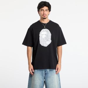 Tričko A BATHING APE Wild Leopard Pattern Ape Head Relaxed Fit Tee Black XXL