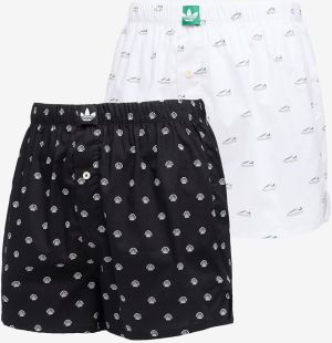 Trenírky adidas Woven Boxer 2-Pack Black/ White XXL