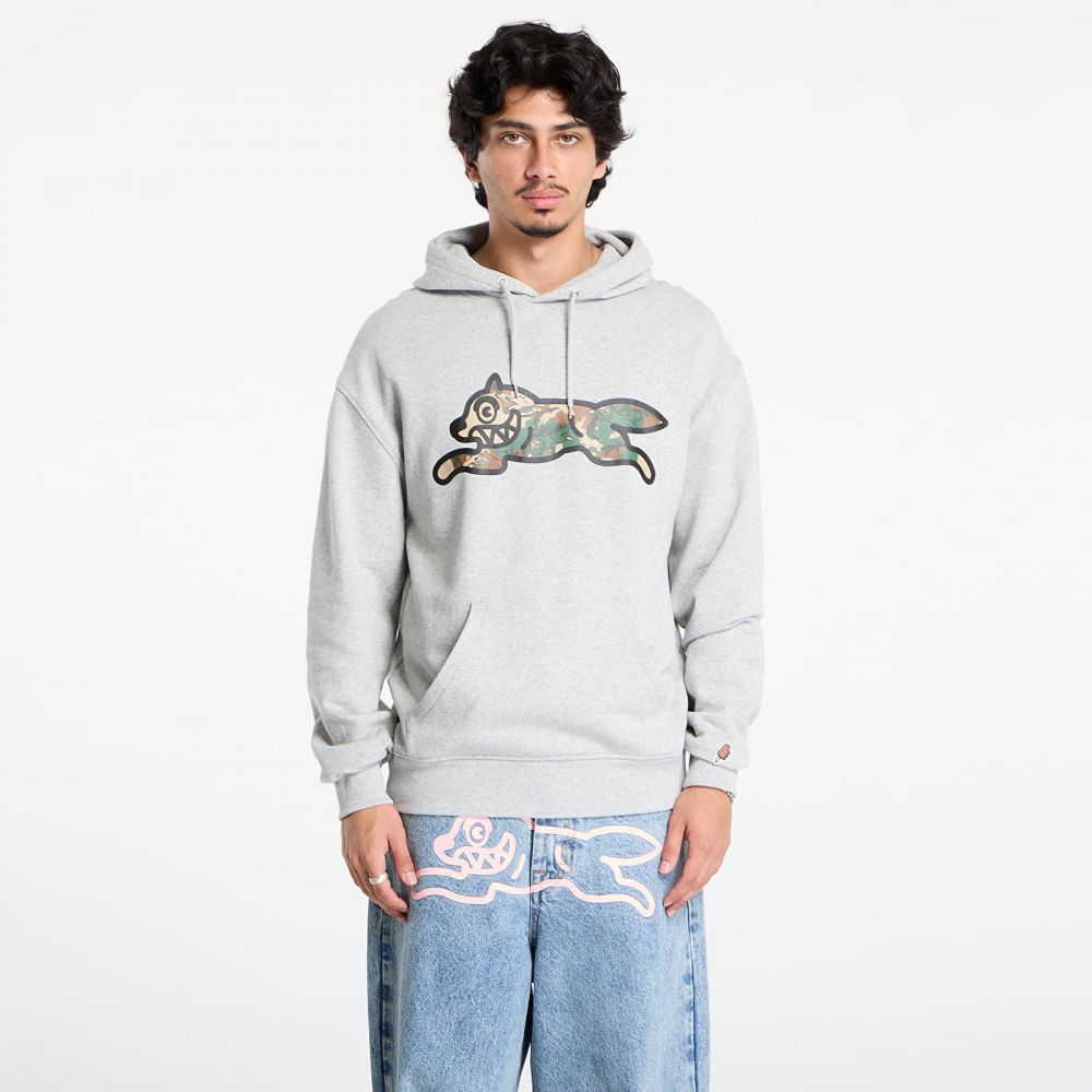 Mikina Billionaire Boys Club Icecream Woodland Camo Running Dog Popover Hood Heather Grey S