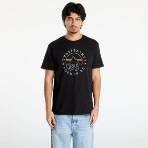 Tričko Horsefeathers Line Circle T-Shirt Black M