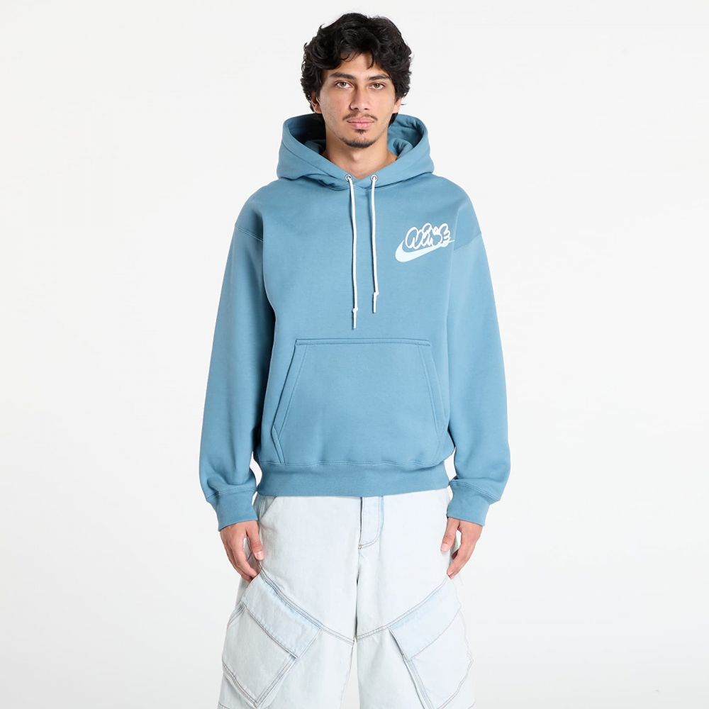 Mikina Nike Solo Swoosh Men's Fleece Hoodie Smokey Blue XS