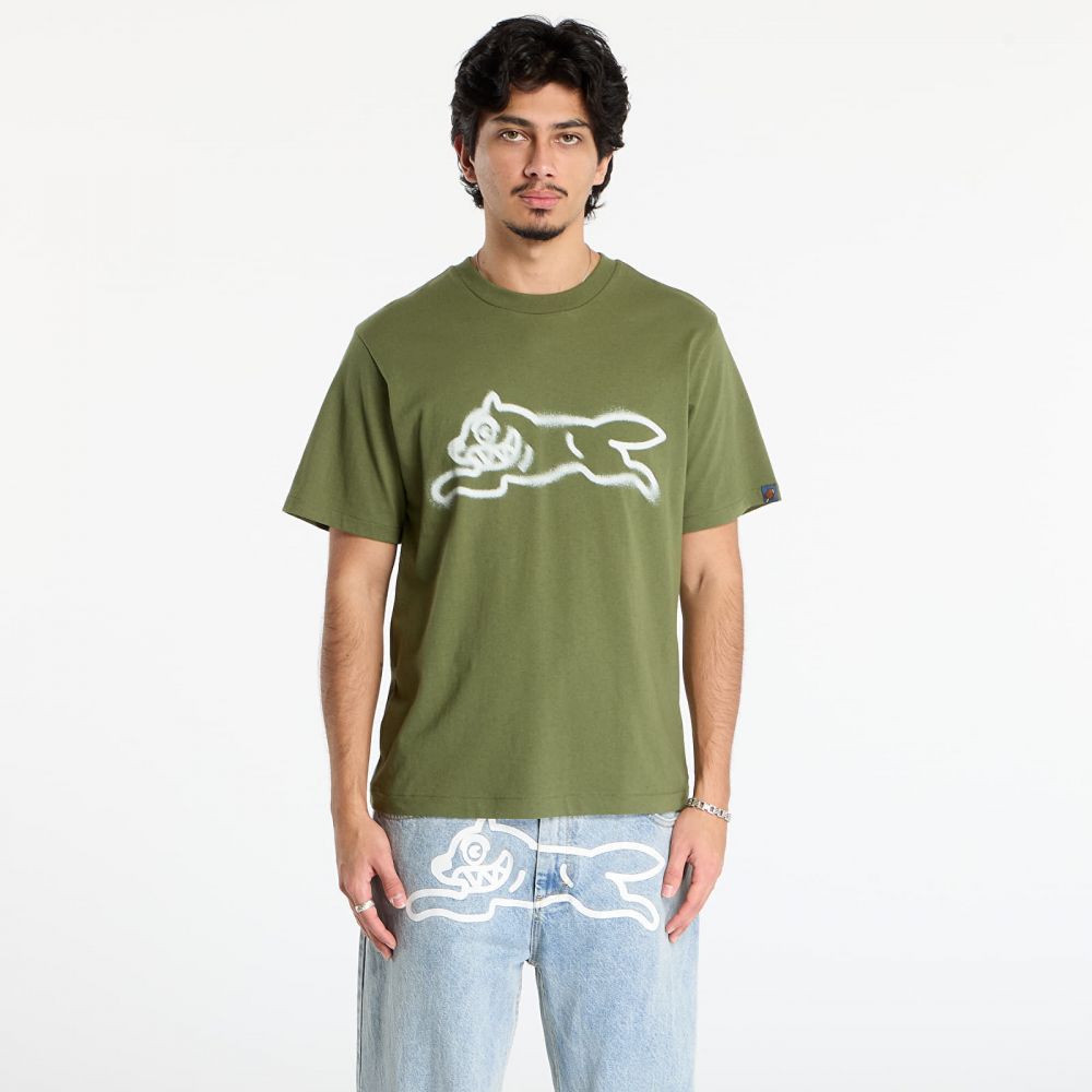Tričko Billionaire Boys Club Icecream Spray Paint Running Dog T-Shirt Green L