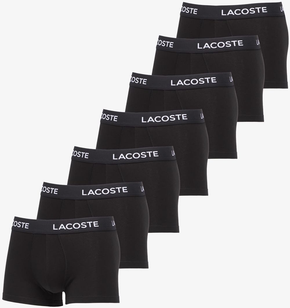 LACOSTE Trunks Underwear Black 7-Pack M