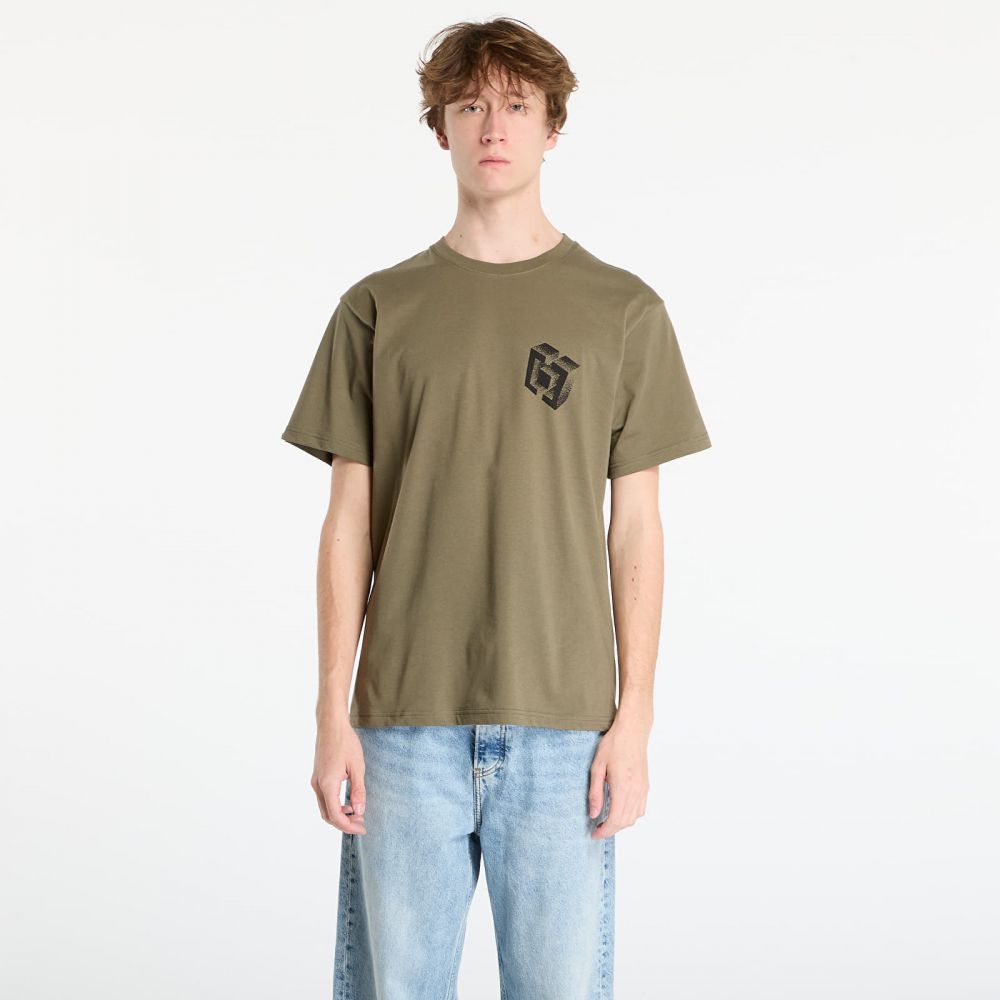 Tričko Horsefeathers Blocks T-Shirt Burnt Olive XXL