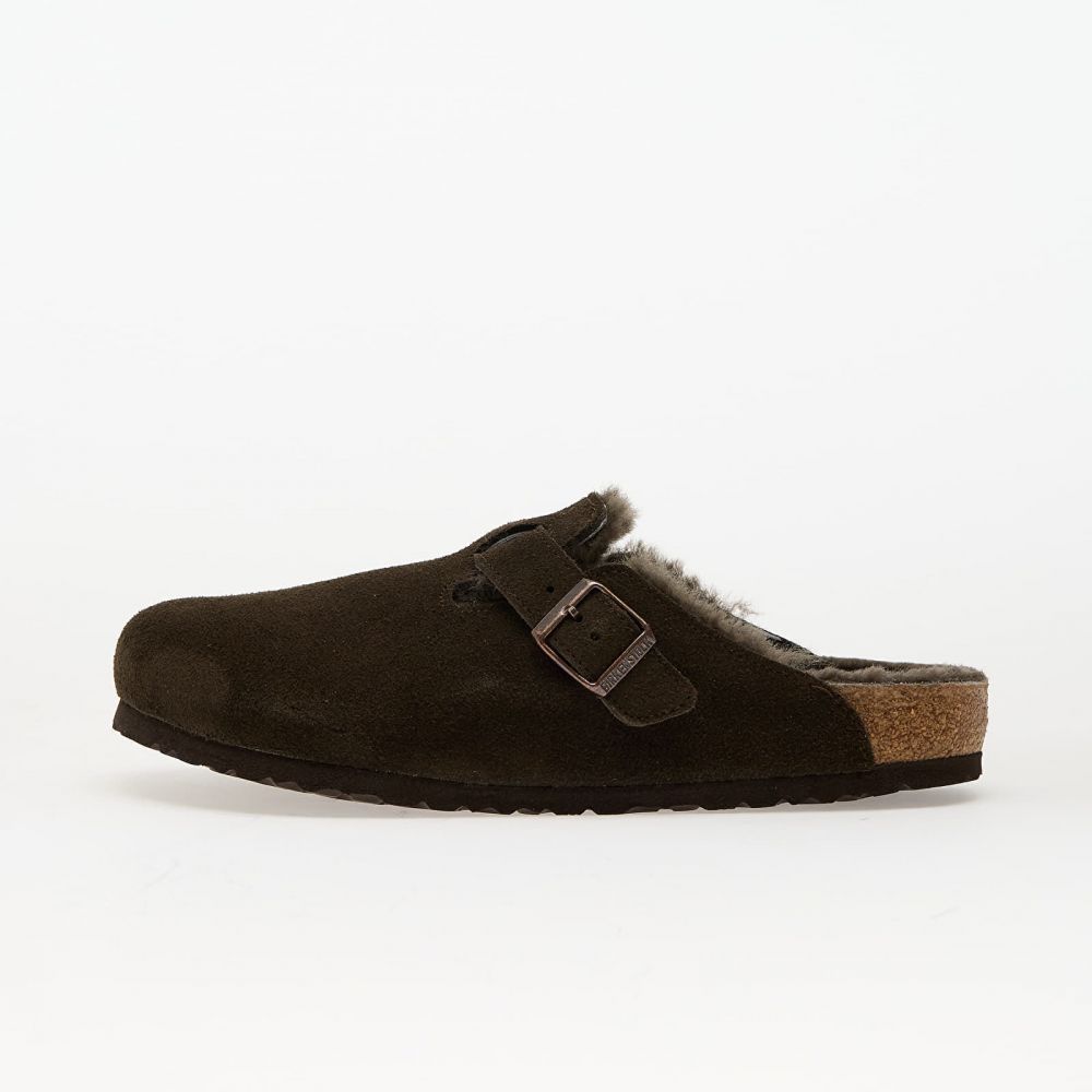 Tenisky Birkenstock Boston Shearling Suede Leather/ Fur Mocca EUR 45