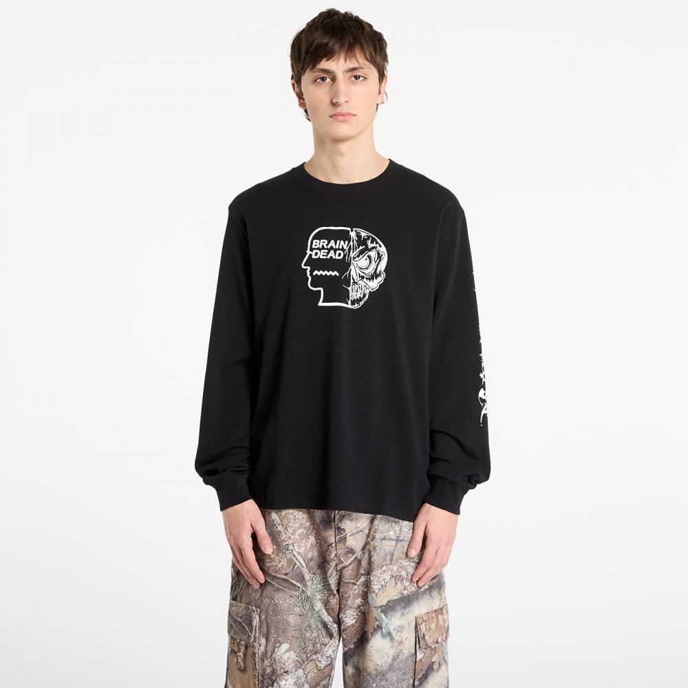 Tričko Brain Dead Skull Mech Long Sleeve Black L
