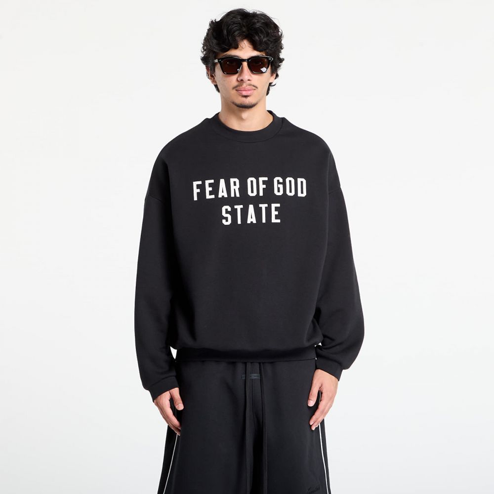 Mikina Fear of God Essentials 90's Crewneck Jet Black XXL