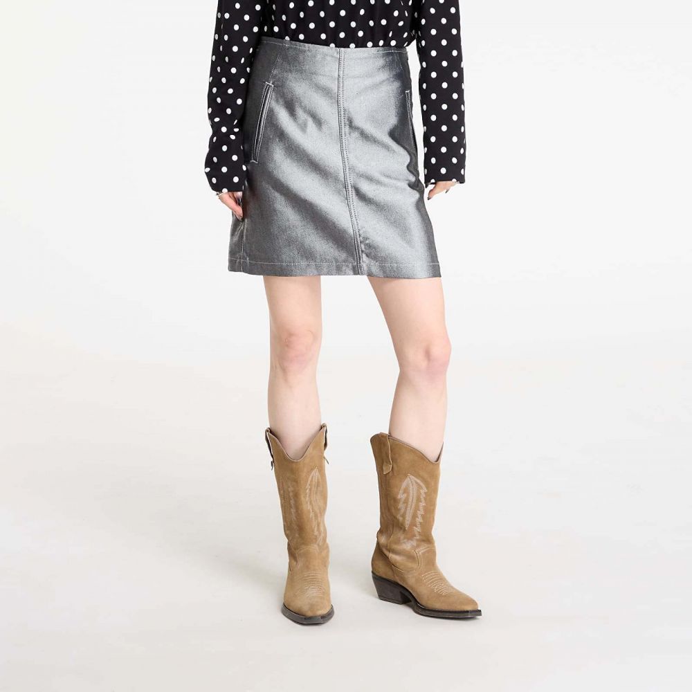 Sukňa Calvin Klein Jeans A Line Denim Skirt Blue 27