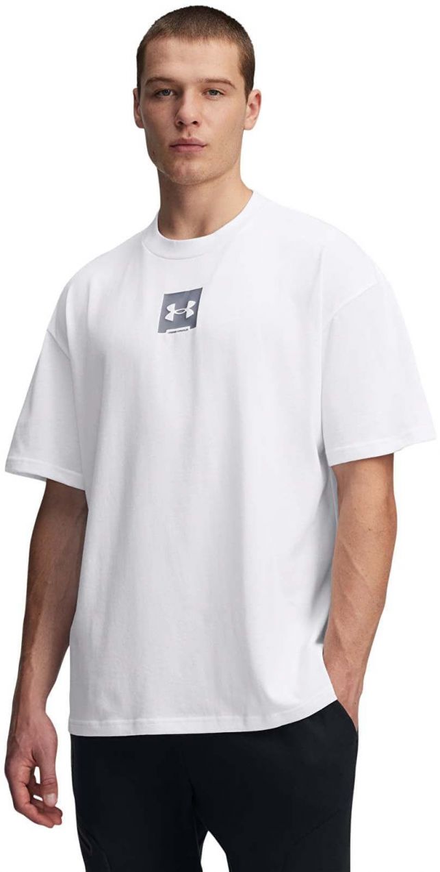 Tričko Under Armour M Hw Os Sm Box SS T-Shirt White XXL