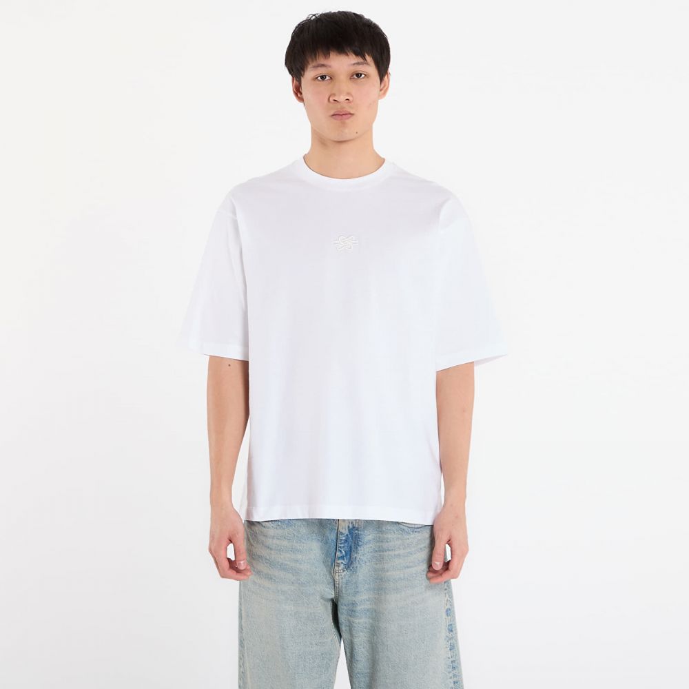Tričko Filling Pieces T-Shirt Boxy Embroidered White M
