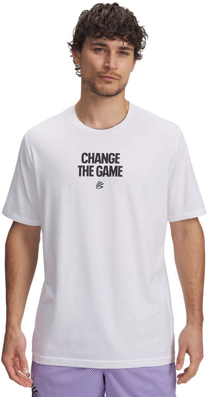 Tričko Under Armour Curry Playable Tee 1 White S