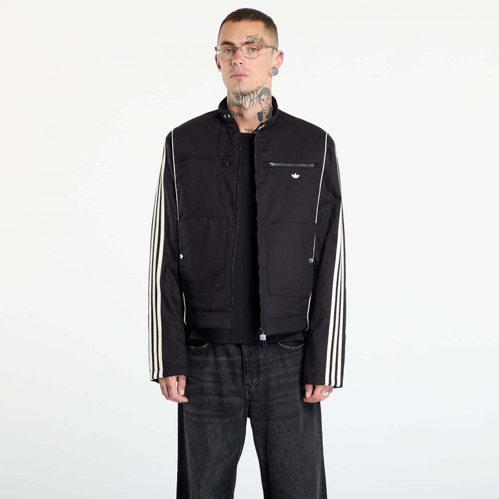 Bunda adidas Premium Waxed Jacket Black/ Black/ Off White S