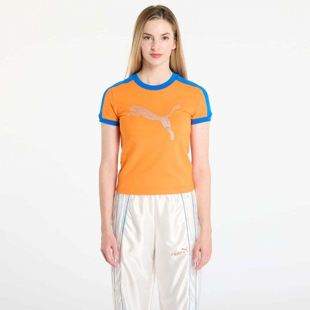 Tričko Puma x FENTY T7 Slim Tee Rickie Orange S
