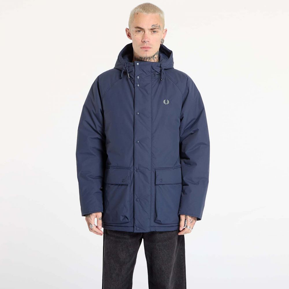 Bunda FRED PERRY Padded Zip Through Jacket Dark Airforce M