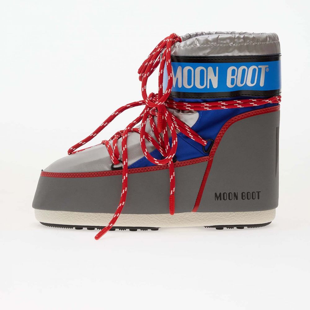 Tenisky Moon Boot Icon Low Space Racing Silver/ Blue/ Red EUR 45-47