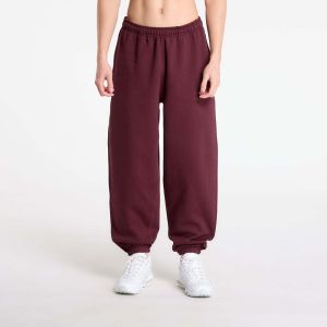 Tepláky Nike Solo Swoosh Men's Cuffed Fleece Pants Burgundy Crush/ Burgundy Crush/ White XS