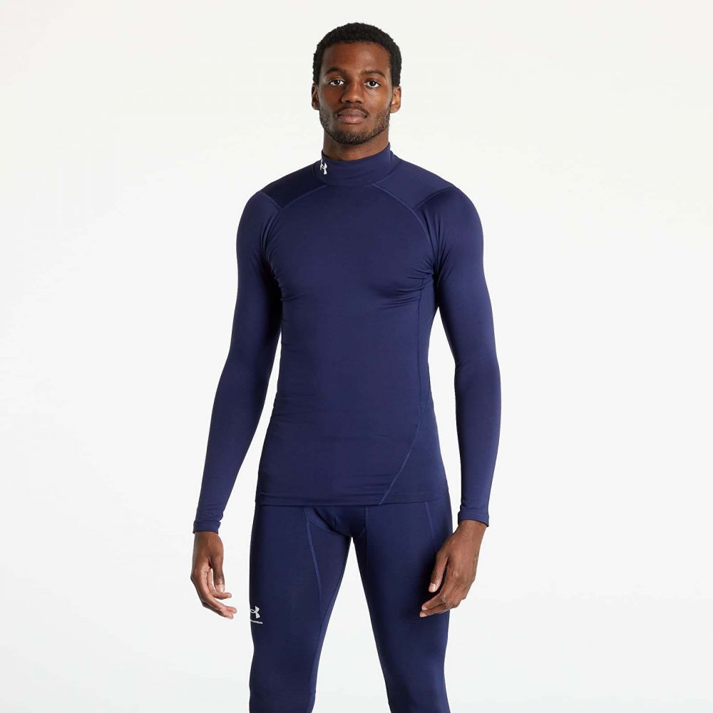Tričko Under Armour Cg Armour Comp Mock Navy L