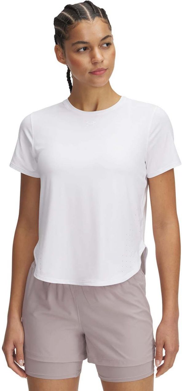 Tričko Under Armour Launch Elite Shortsleeve White XL