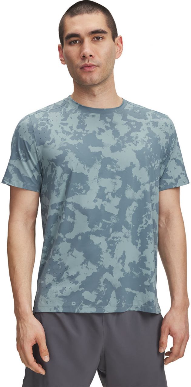 Tričko Under Armour Launch Elite Prt SS T-Shirt Green L