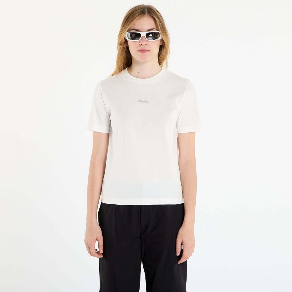 Tričko Rapha Women's Cotton T-Shirt White/ Light Grey XS