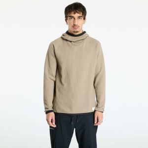 Mikina Craft Grid Hood Taupe M