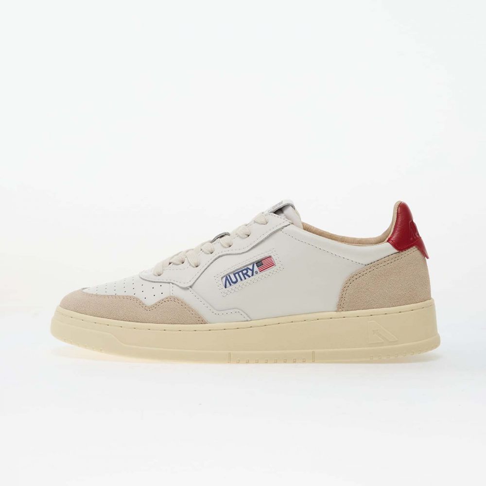 Tenisky Autry Medalist Low Man Leat/ Suede White/ Red EUR 43