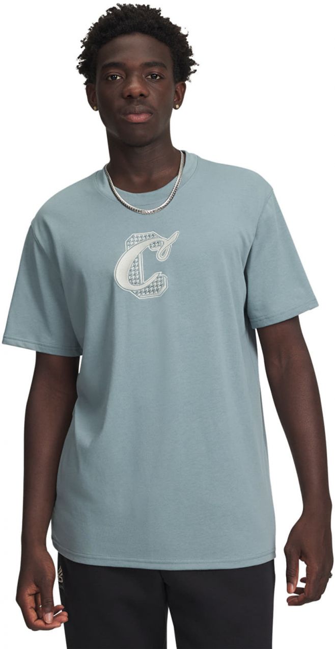 Tričko Under Armour Curry Verbiage Tee 1 Green M